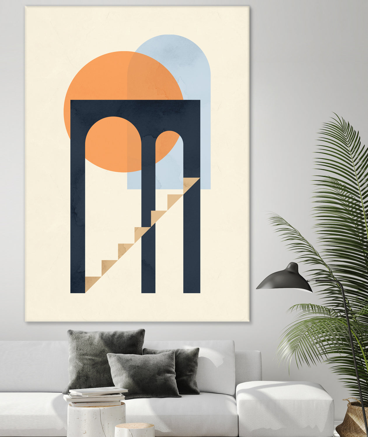 Geometry 01 by Vitor Costa on GIANT ART - orange digital painting