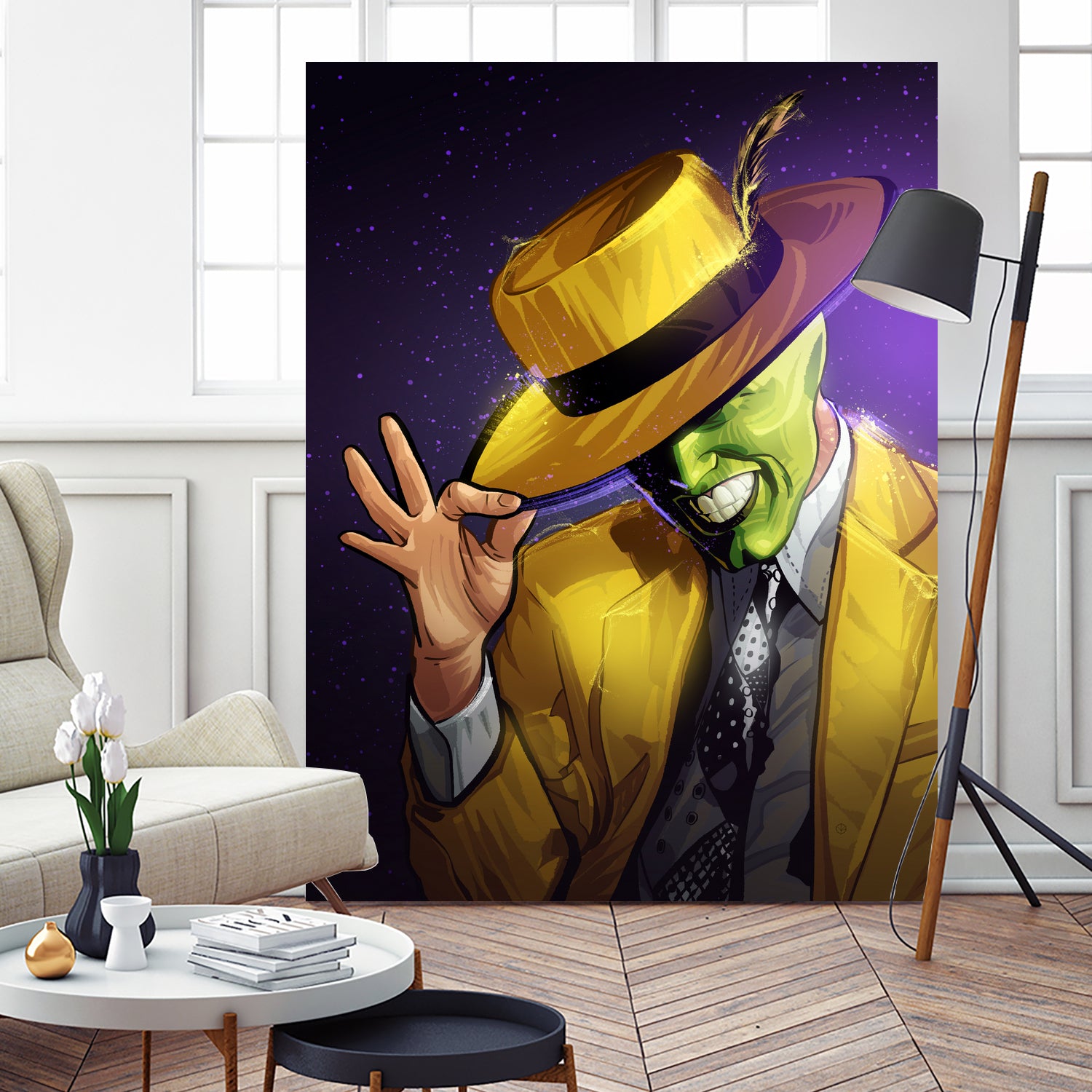 The Mask by Nikita Abakumov on GIANT ART - yellow digital painting