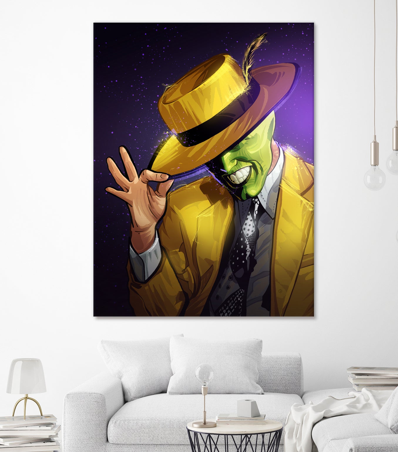 The Mask by Nikita Abakumov on GIANT ART - yellow digital painting