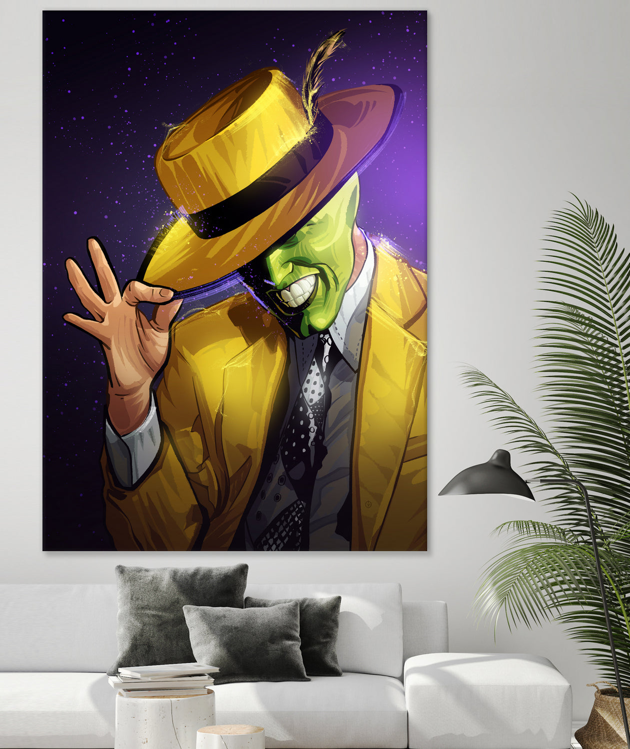 The Mask by Nikita Abakumov on GIANT ART - yellow digital painting