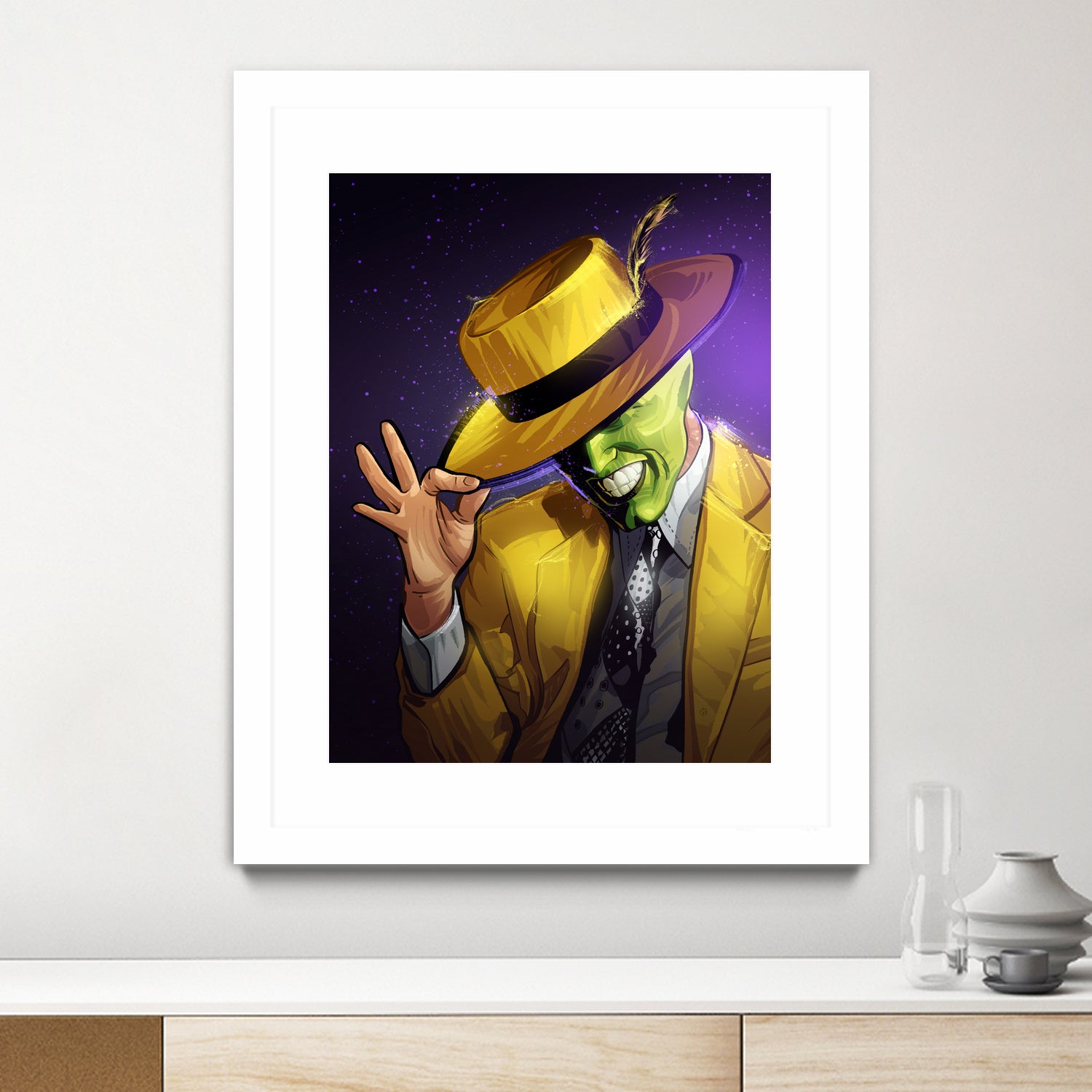 The Mask by Nikita Abakumov on GIANT ART - yellow digital painting