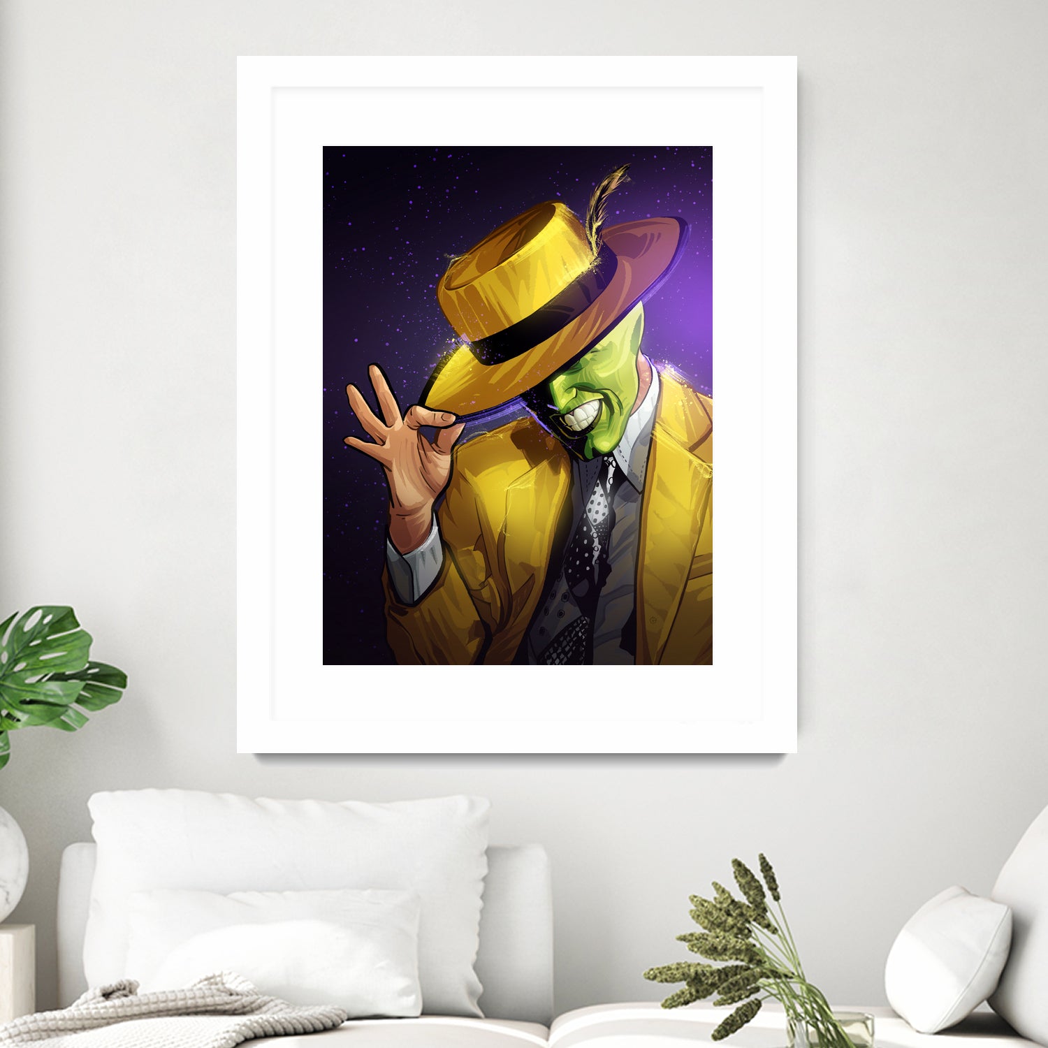 The Mask by Nikita Abakumov on GIANT ART - yellow digital painting