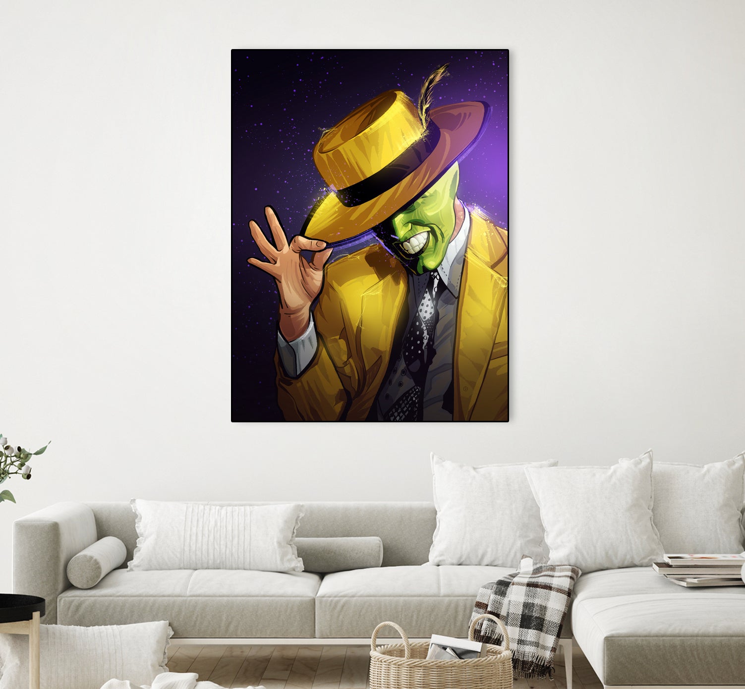 The Mask by Nikita Abakumov on GIANT ART - yellow digital painting