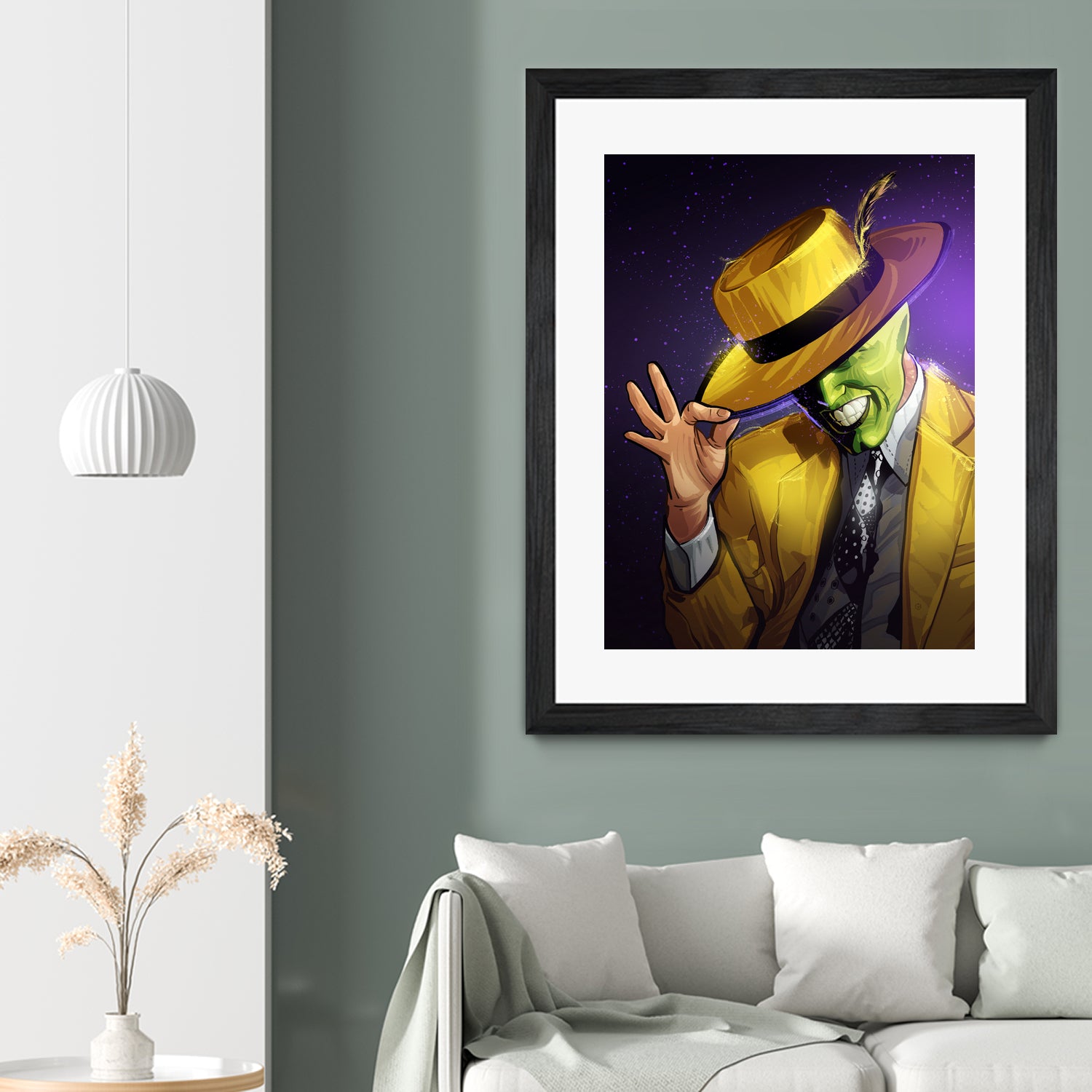 The Mask by Nikita Abakumov on GIANT ART - yellow digital painting