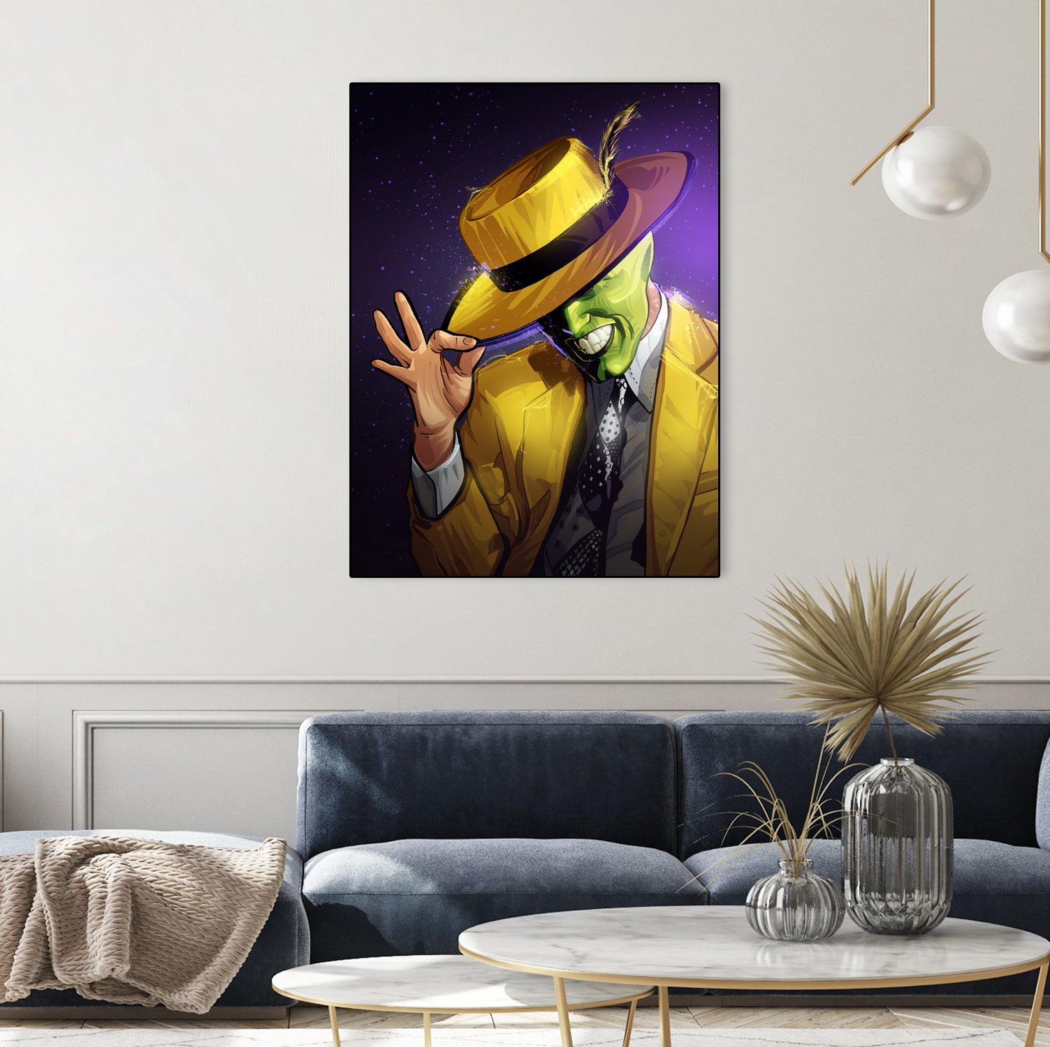 The Mask by Nikita Abakumov on GIANT ART - yellow digital painting