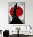 Samurai Girl by Nikita Abakumov on GIANT ART - red digital painting