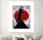 Samurai Girl by Nikita Abakumov on GIANT ART - red digital painting