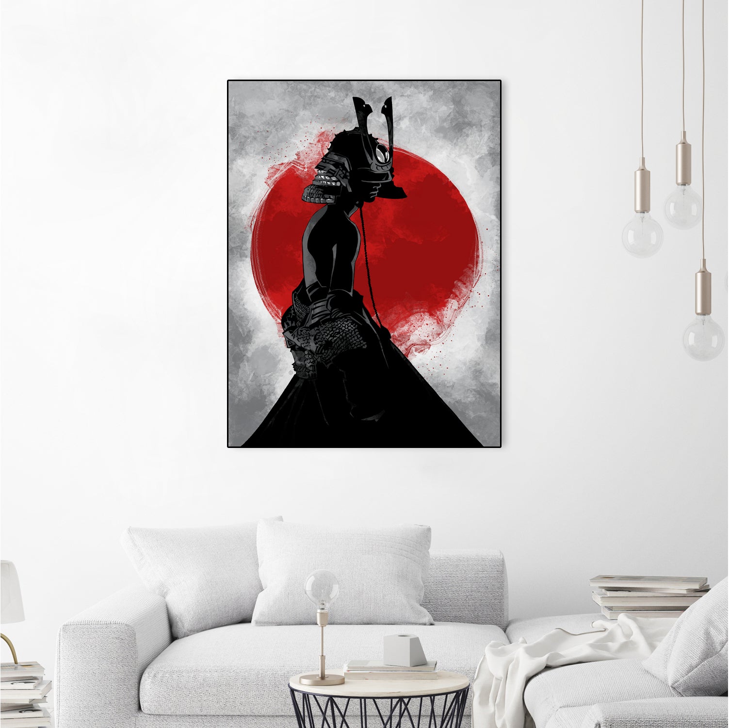 Samurai Girl by Nikita Abakumov on GIANT ART - red digital painting