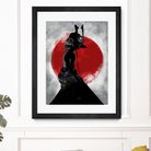 Samurai Girl by Nikita Abakumov on GIANT ART - red digital painting