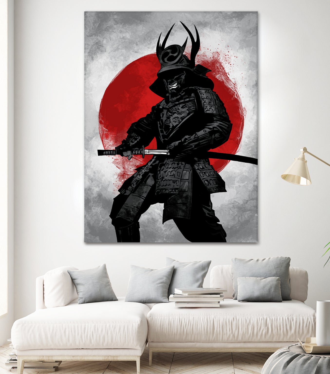 Samurai by Nikita Abakumov on GIANT ART - red digital painting