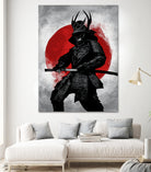 Samurai by Nikita Abakumov on GIANT ART - red digital painting