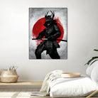 Samurai by Nikita Abakumov on GIANT ART - red digital painting