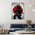 Samurai by Nikita Abakumov on GIANT ART - red digital painting