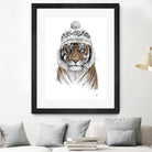 Siberian tiger by Solti Balázs on GIANT ART - white digital painting