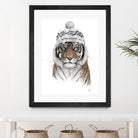 Siberian tiger by Solti Balázs on GIANT ART - white digital painting