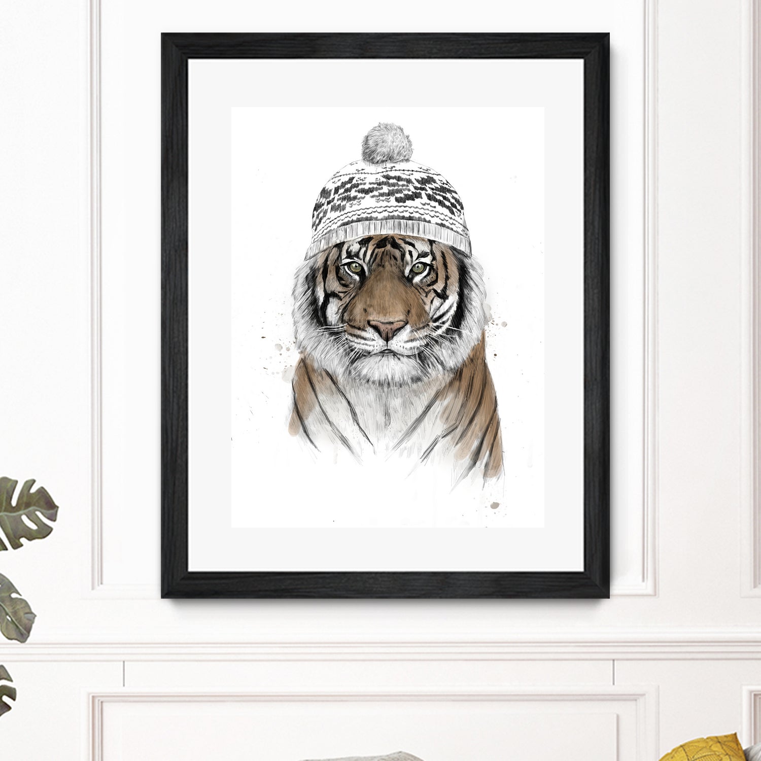 Siberian tiger by Solti Balázs on GIANT ART - white digital painting