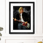 Kurt Cobain Nirvana by Nikita Abakumov on GIANT ART - black digital painting