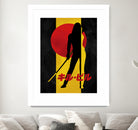 Kill Bill Silhouette by Nikita Abakumov on GIANT ART - yellow digital painting