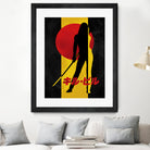 Kill Bill Silhouette by Nikita Abakumov on GIANT ART - yellow digital painting