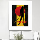 Kill Bill Silhouette by Nikita Abakumov on GIANT ART - yellow digital painting