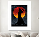 Sun Samurai Black by Nikita Abakumov on GIANT ART - black digital painting