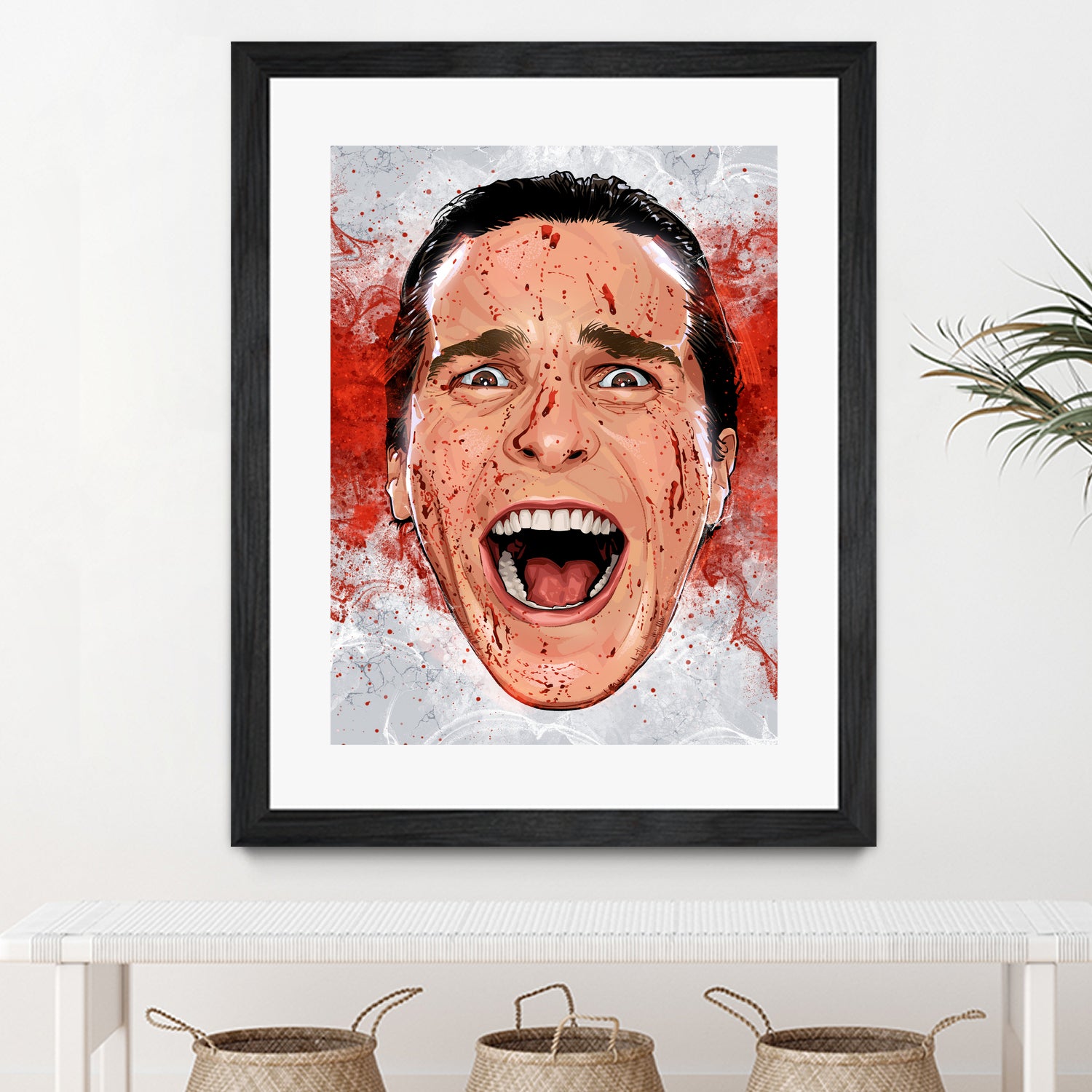 American Psycho Scream by Nikita Abakumov on GIANT ART - red digital painting