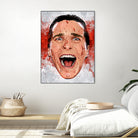 American Psycho Scream by Nikita Abakumov on GIANT ART - red digital painting