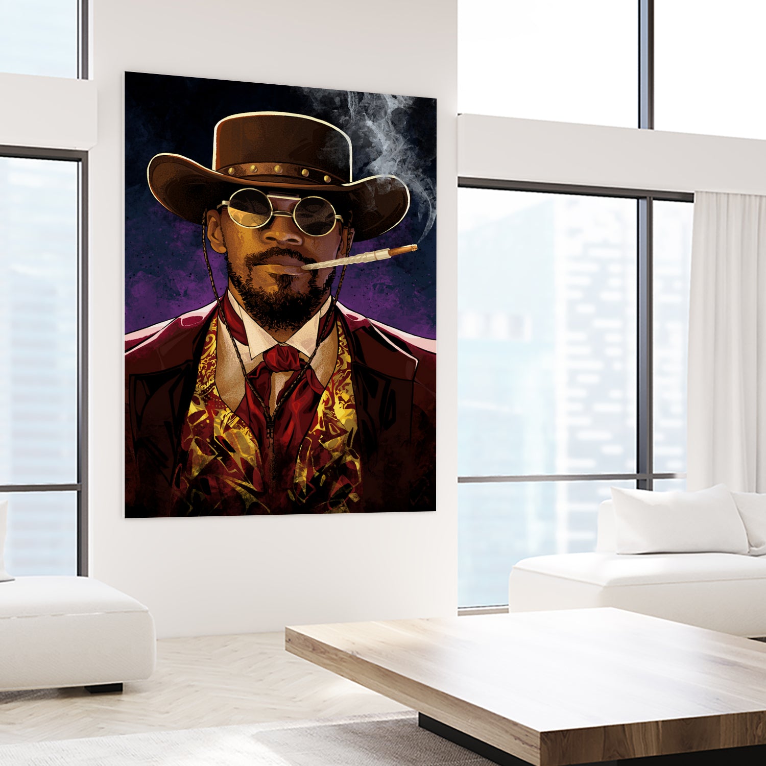 Django by Nikita Abakumov on GIANT ART - red digital painting