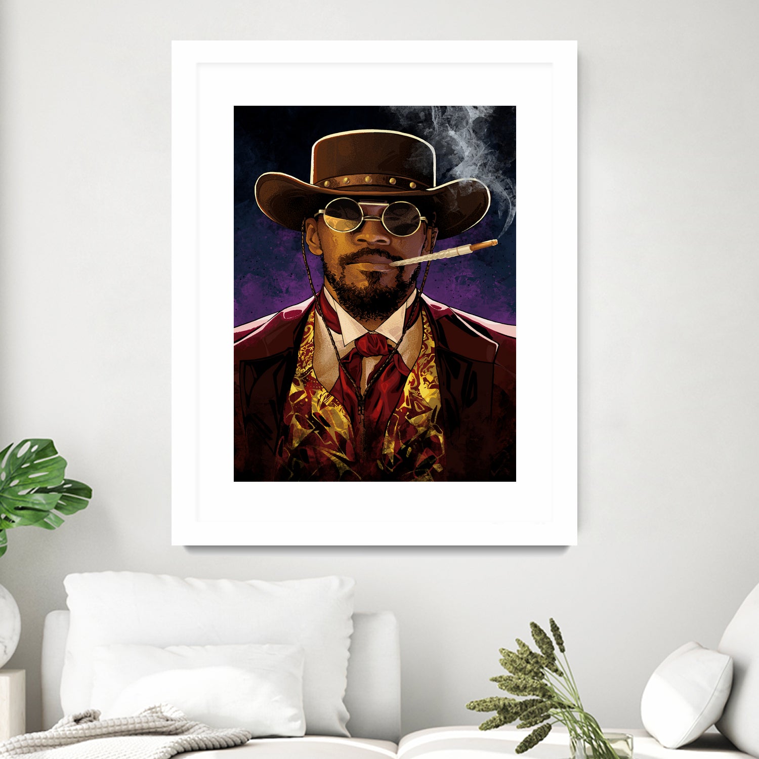 Django by Nikita Abakumov on GIANT ART - red digital painting