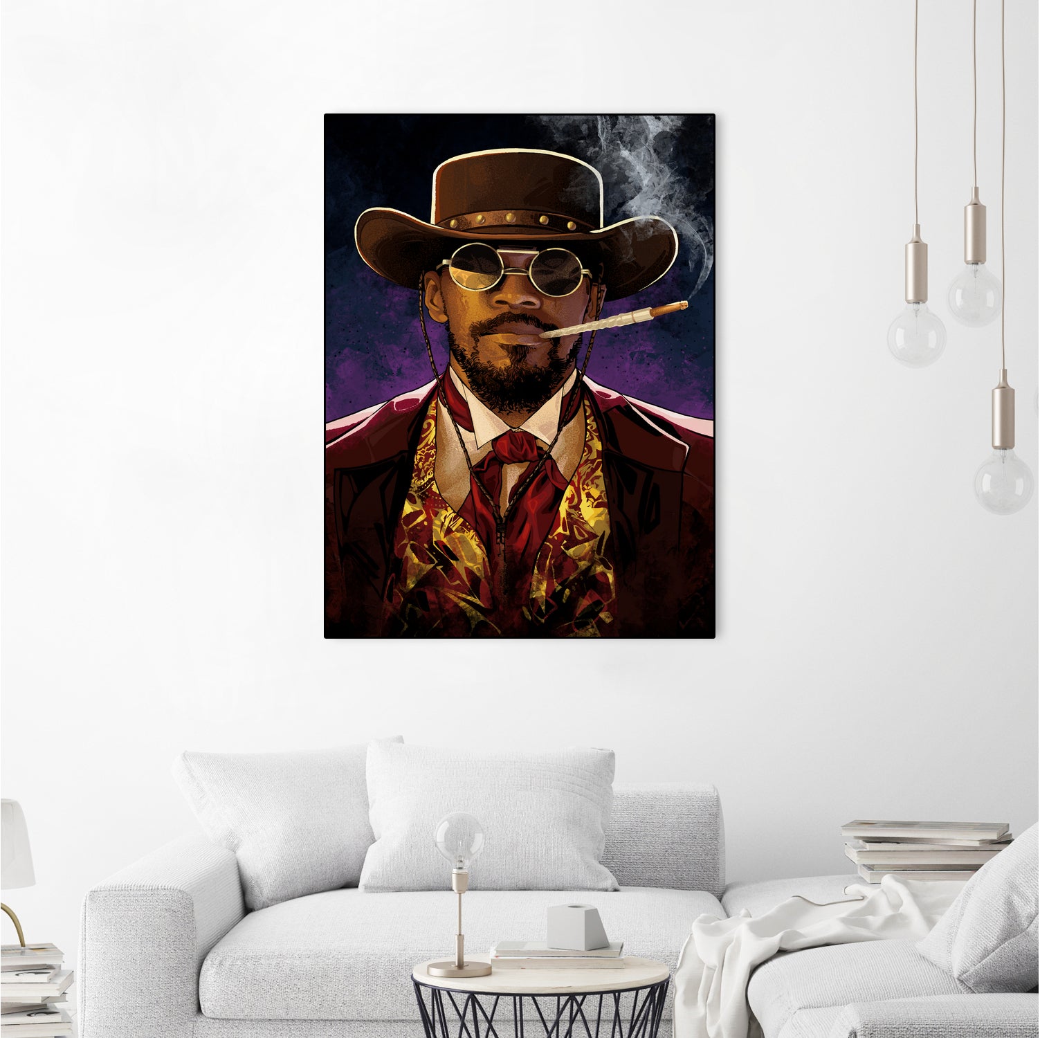 Django by Nikita Abakumov on GIANT ART - red digital painting