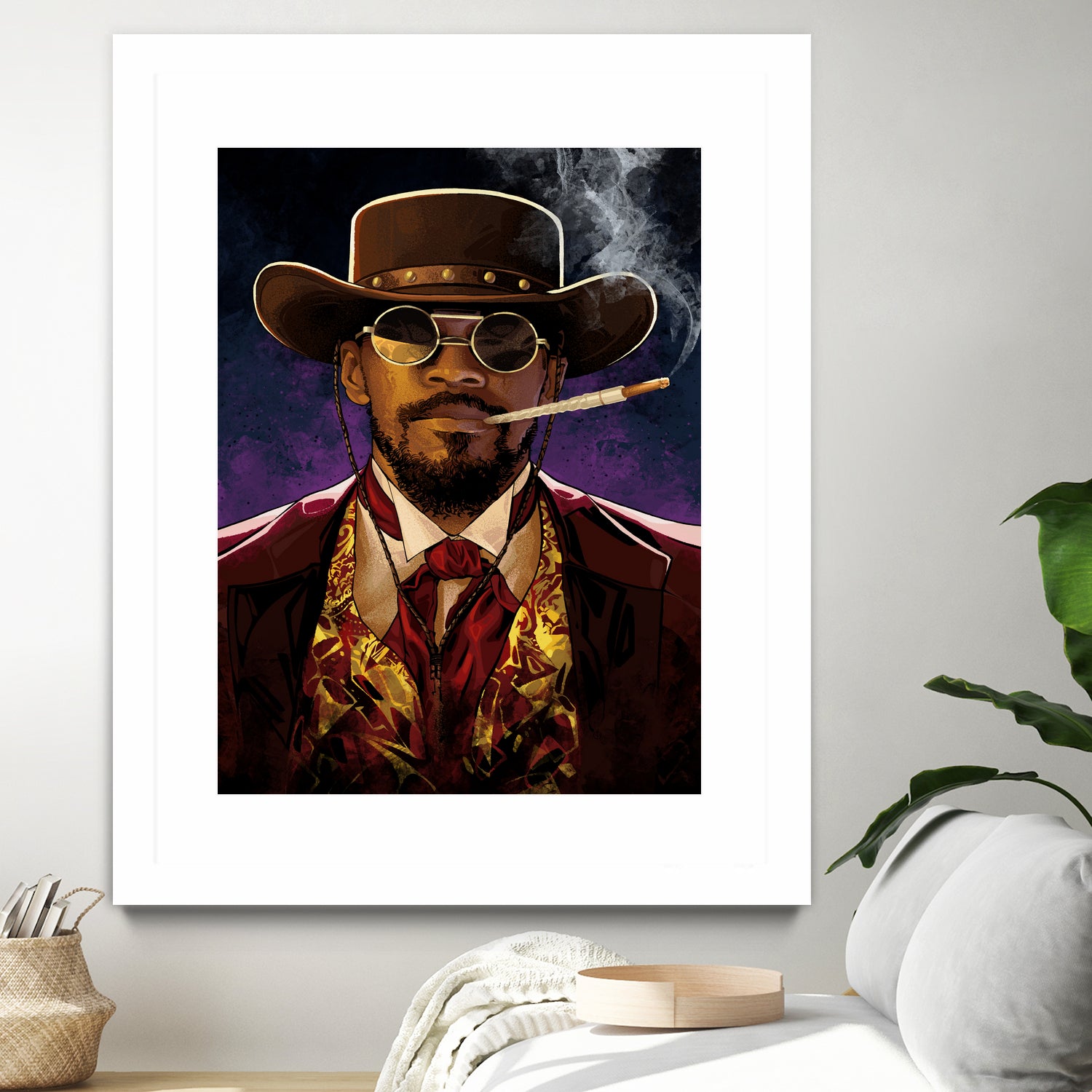 Django by Nikita Abakumov on GIANT ART - red digital painting