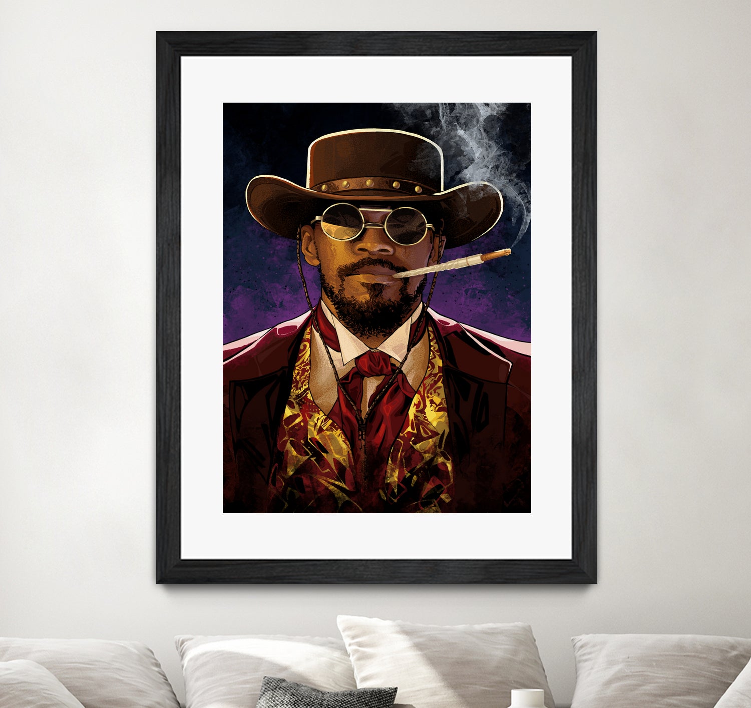 Django by Nikita Abakumov on GIANT ART - red digital painting