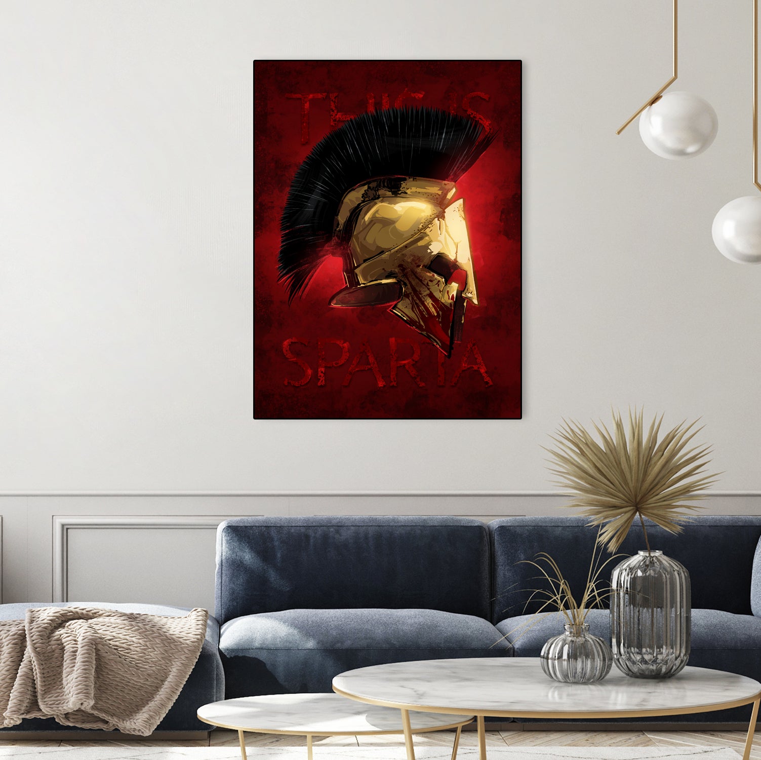 300 Spartan Helmet by Nikita Abakumov on GIANT ART - red digital painting