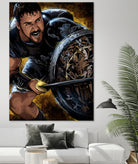 Gladiator by Nikita Abakumov on GIANT ART - brown digital painting