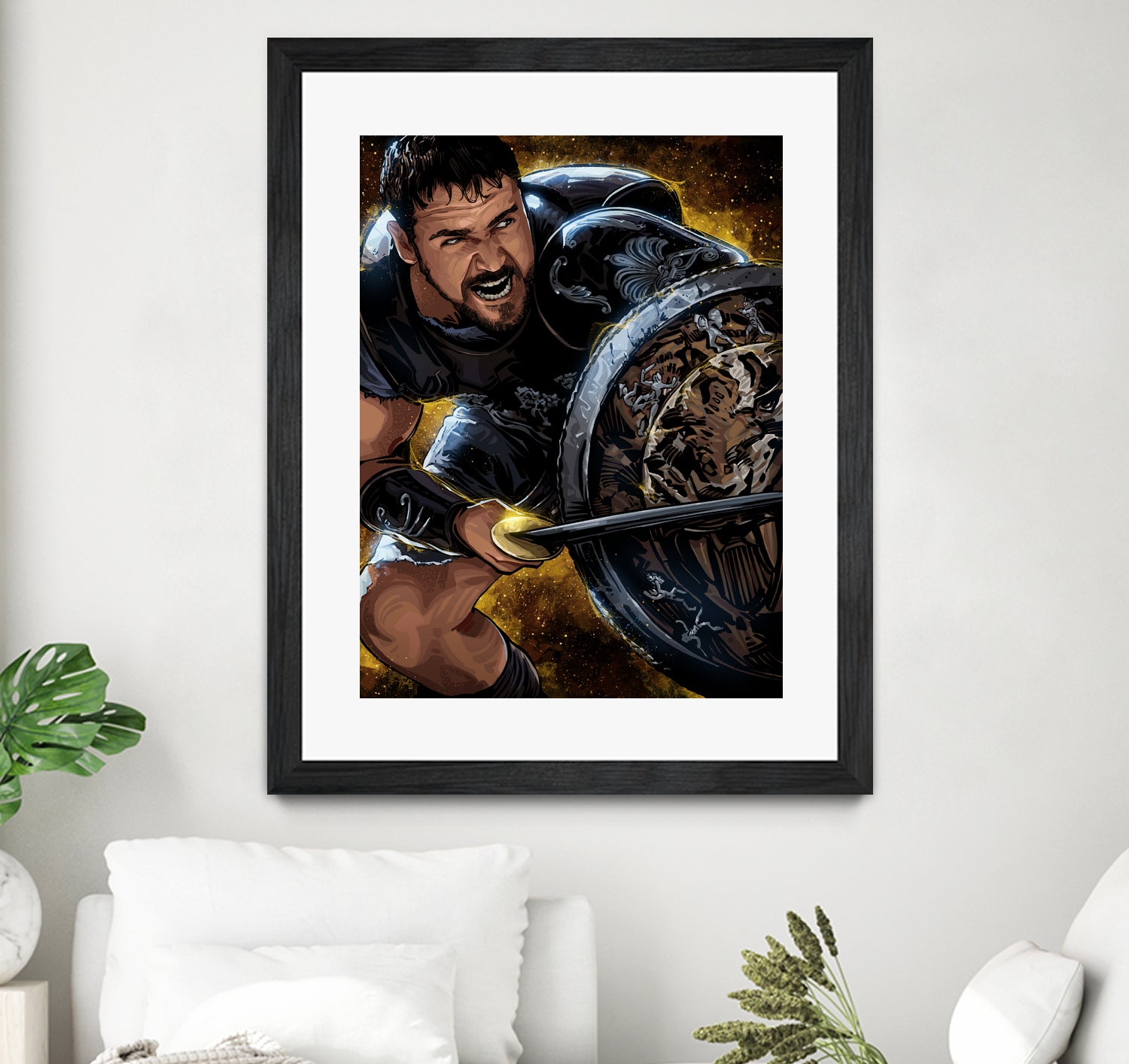 Gladiator by Nikita Abakumov on GIANT ART - brown digital painting