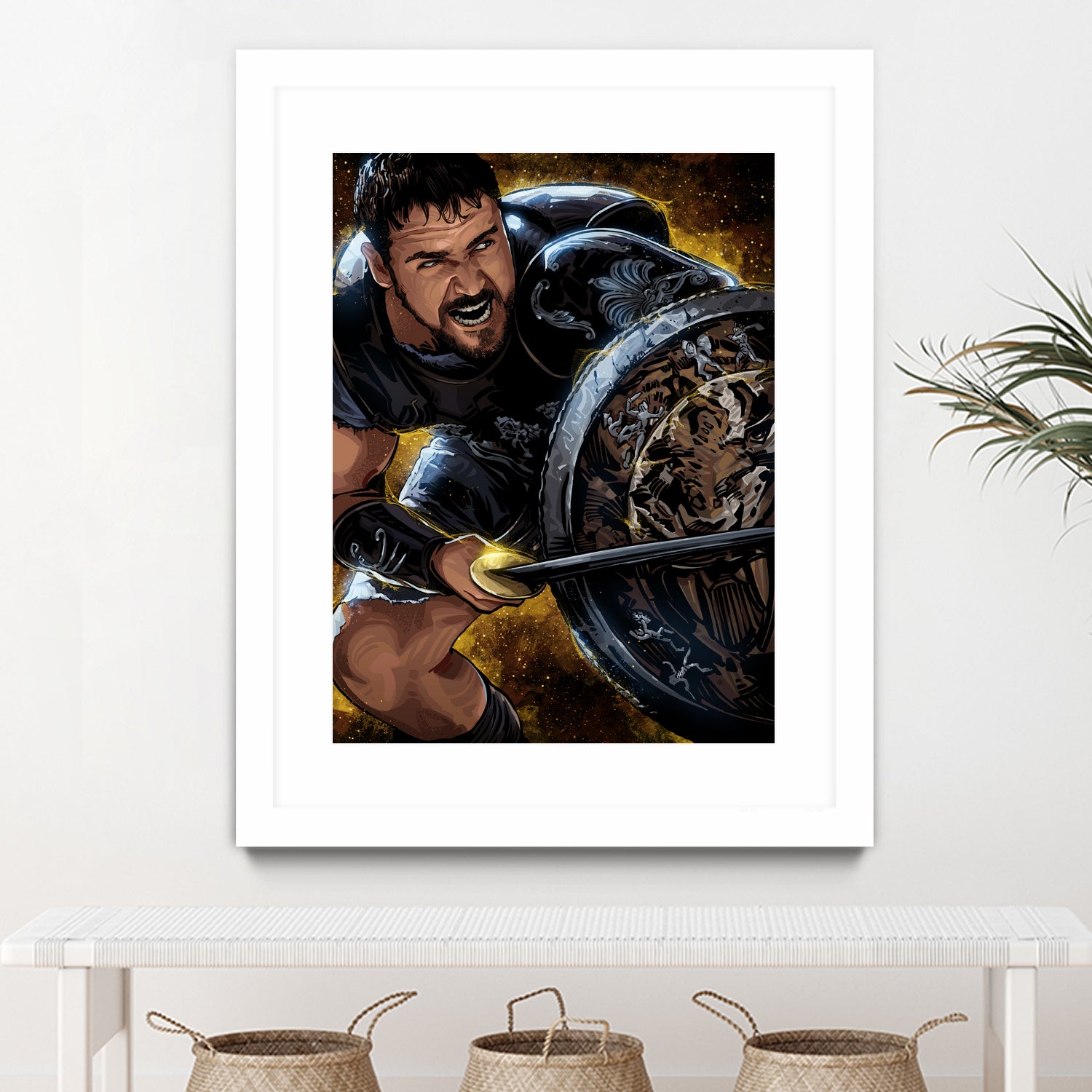 Gladiator by Nikita Abakumov on GIANT ART - brown digital painting