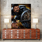 Gladiator by Nikita Abakumov on GIANT ART - brown digital painting