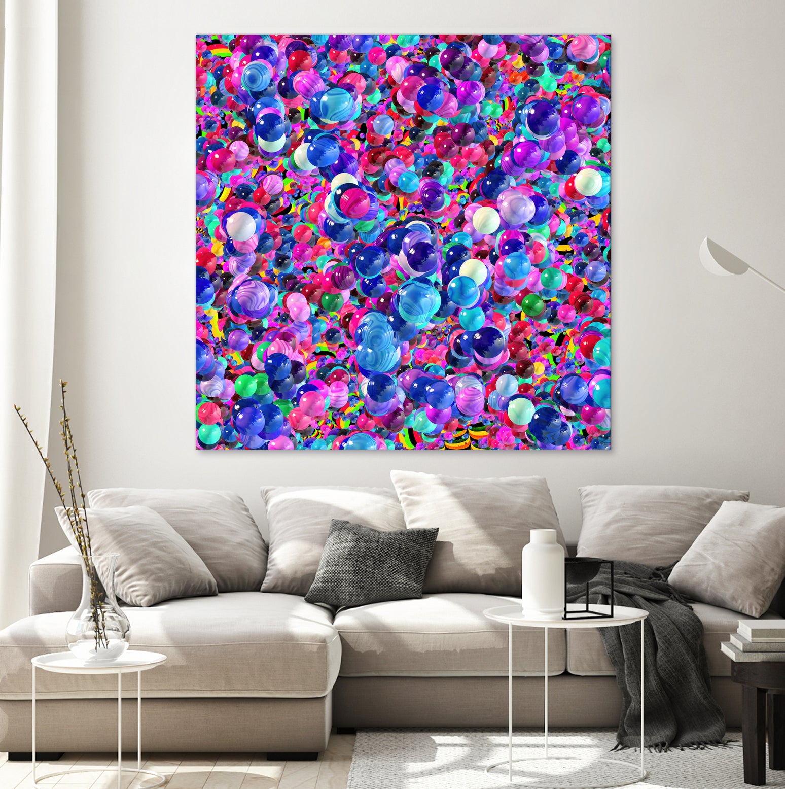 Marbles I by Tenyo Marchev on GIANT ART - fuchsia 3d art