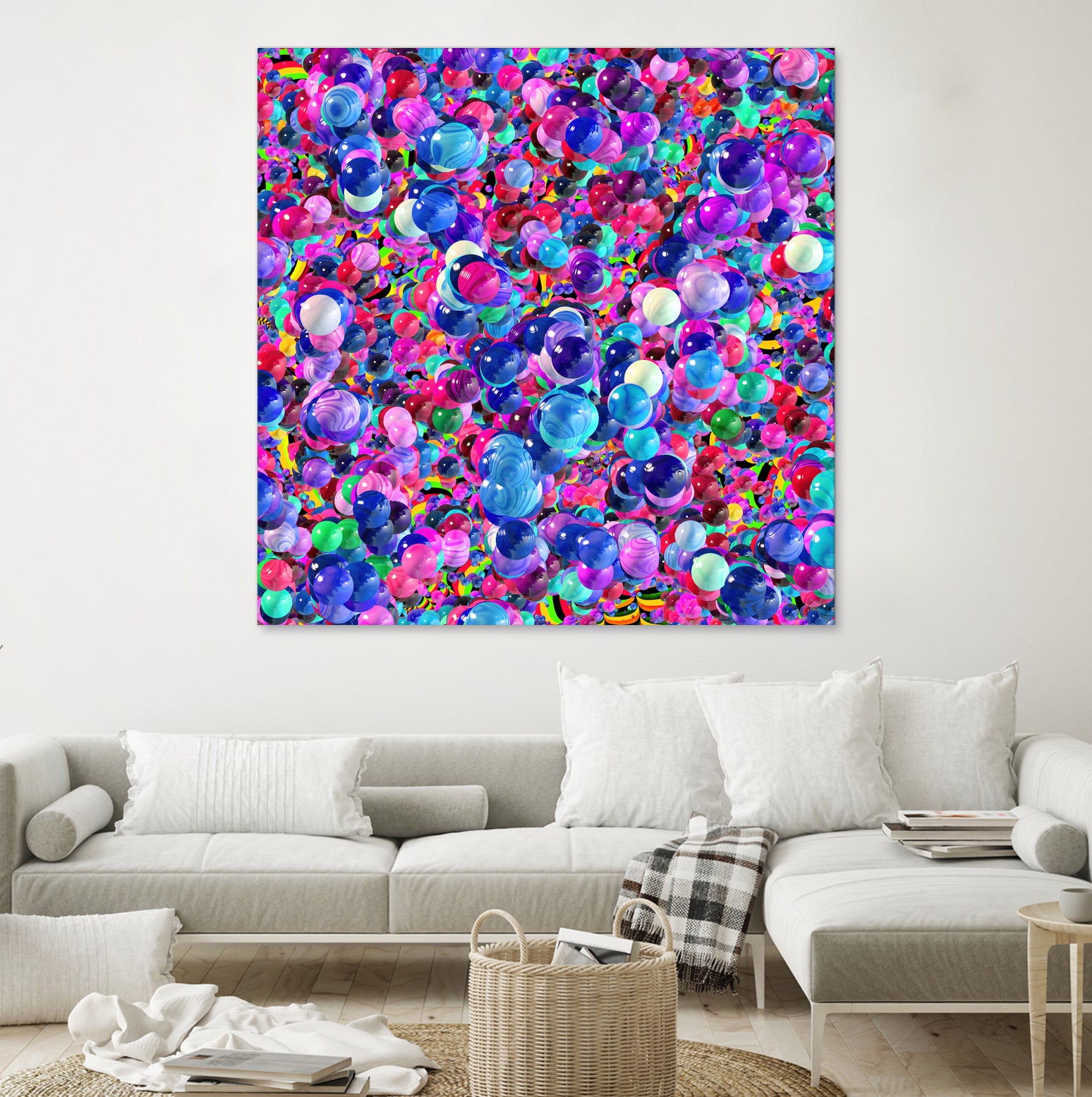 Marbles I by Tenyo Marchev on GIANT ART - fuchsia 3d art