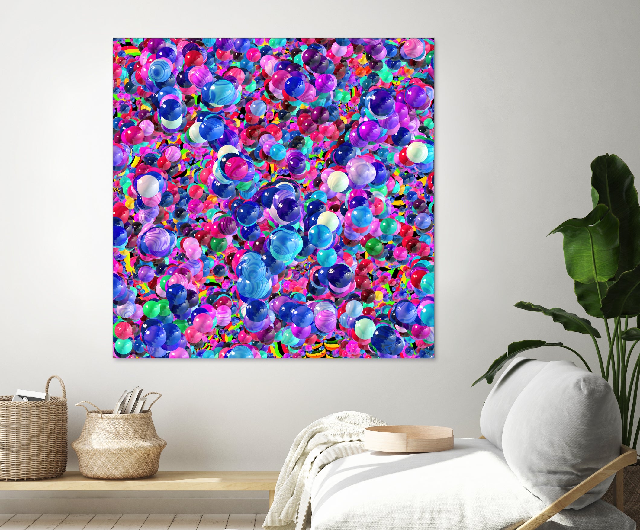 Marbles I by Tenyo Marchev on GIANT ART - fuchsia 3d art