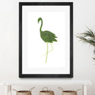 Flamingo by Olivia Lorot on GIANT ART - green photo illustration