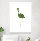 Flamingo by Olivia Lorot on GIANT ART - green photo illustration