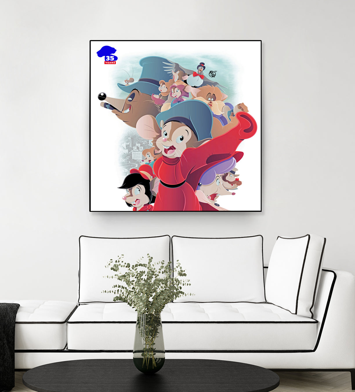 An American Tail - 35th Anniversary by Pierre Redmon on GIANT ART - white digital drawing