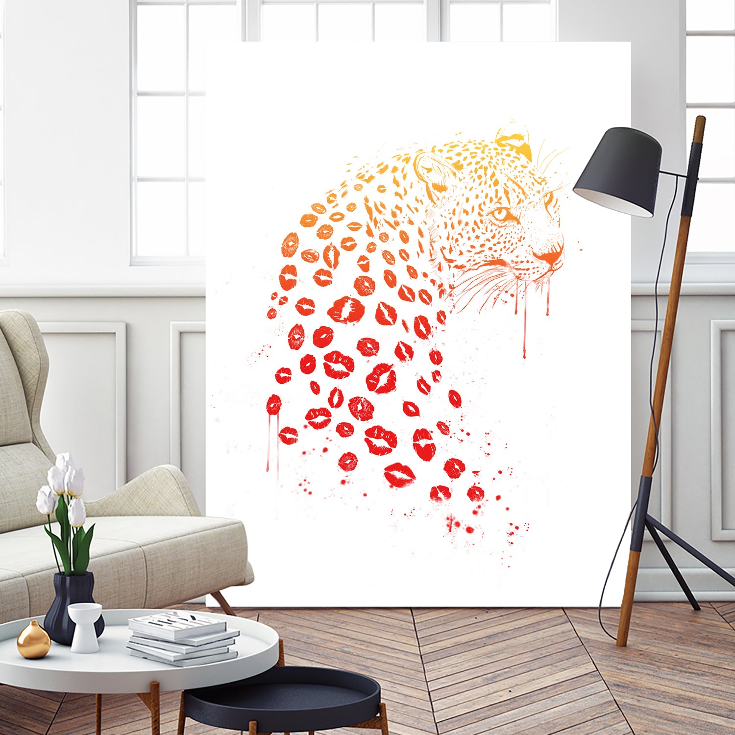 Kiss me by Solti Balázs on GIANT ART - red digital painting