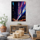 New York by Nikita Abakumov on GIANT ART - fuchsia photo illustration