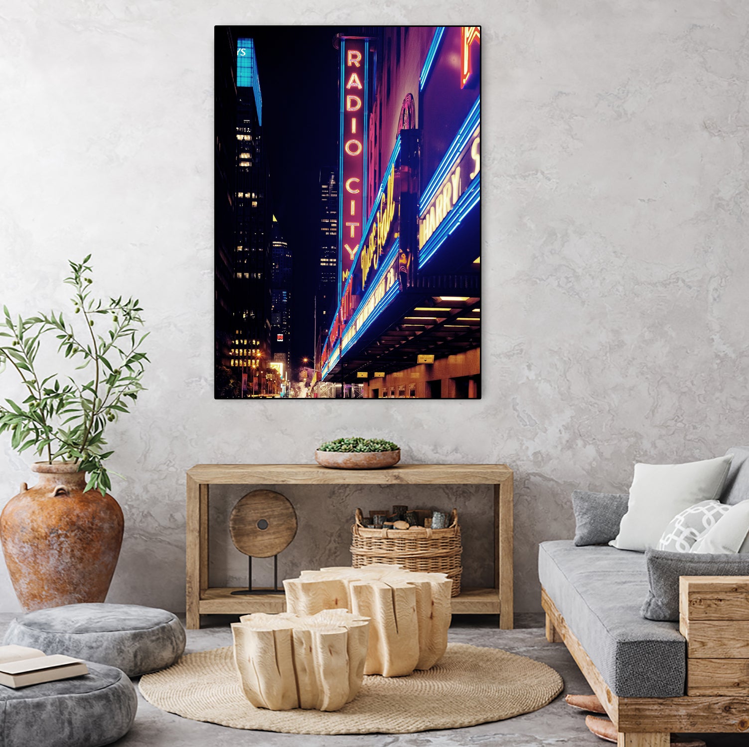 New York by Nikita Abakumov on GIANT ART - fuchsia photo illustration