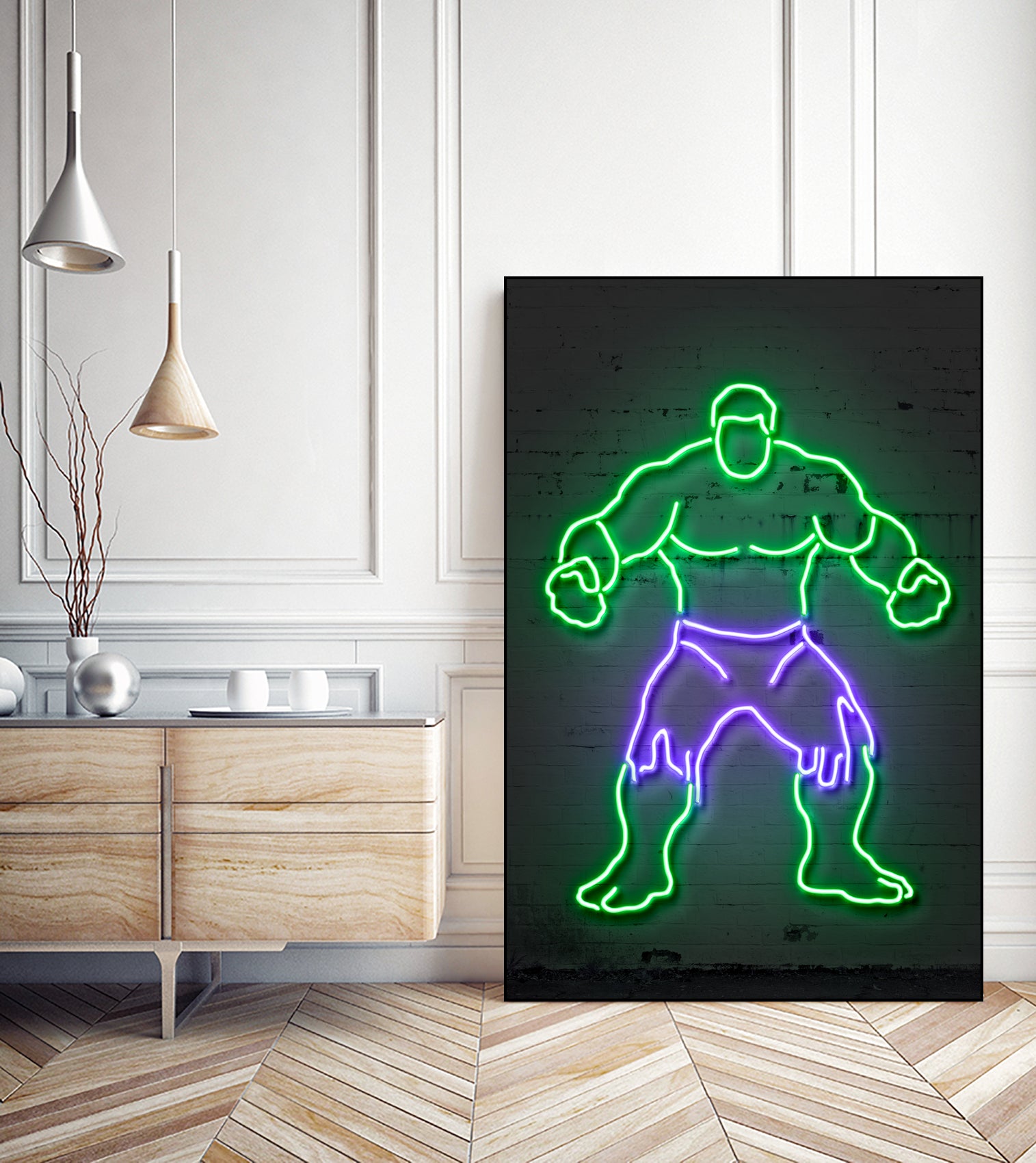 Hulk by Octavian Mihai Mielu on GIANT ART - green 3d art