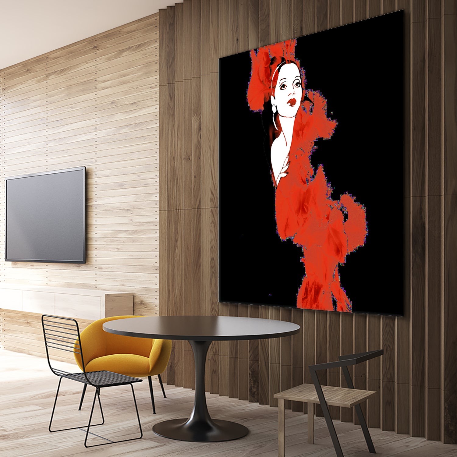 Flamenco by Aimer Heinz on GIANT ART - red photo manipulation