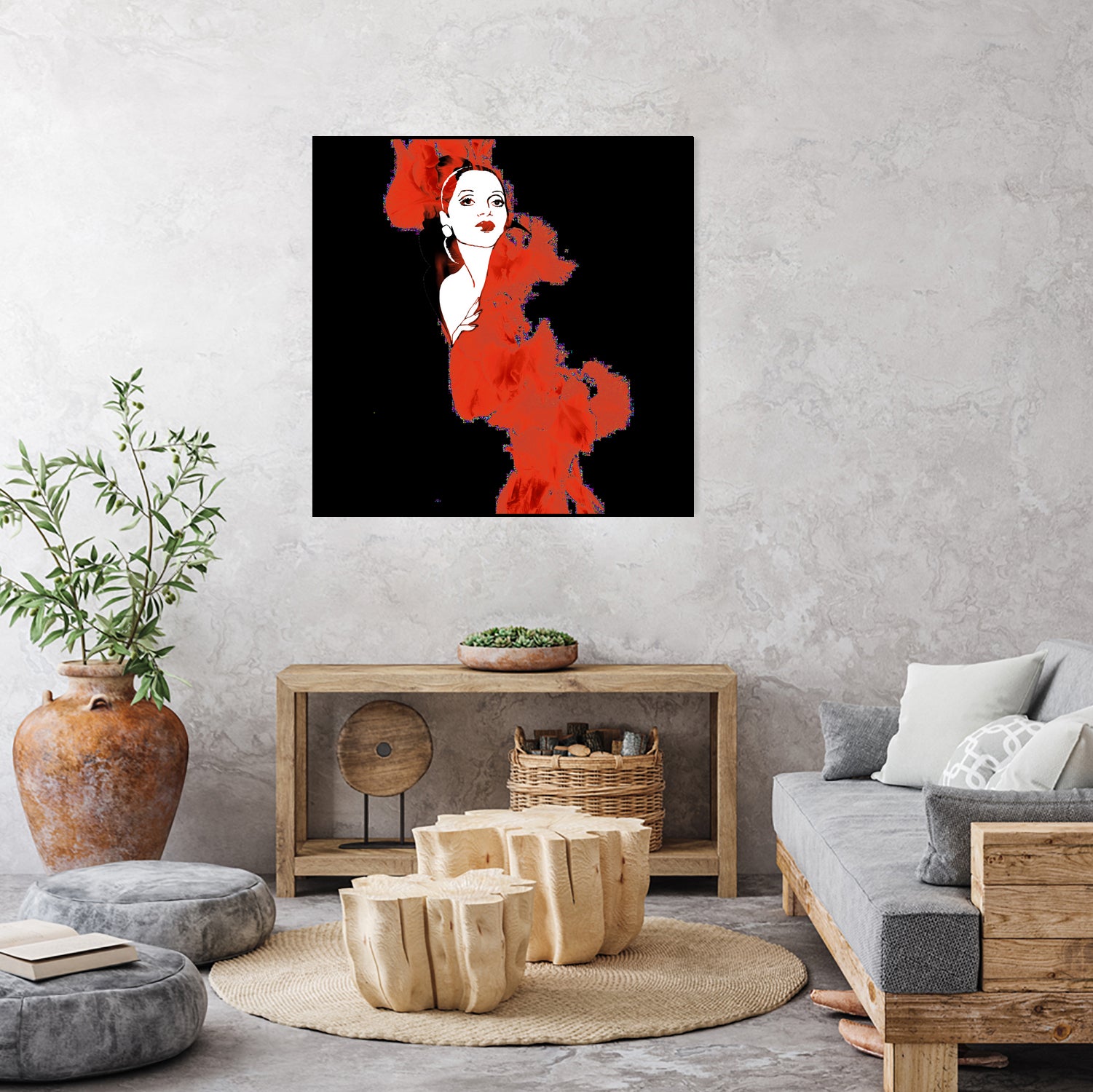 Flamenco by Aimer Heinz on GIANT ART - red photo manipulation