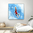 MICHAEL JORDAN by Athaillah Hudanul iman on GIANT ART - blue digital painting